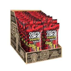 Wholesale Master Case Chupaloka Chamoy, bulk 18 display count.