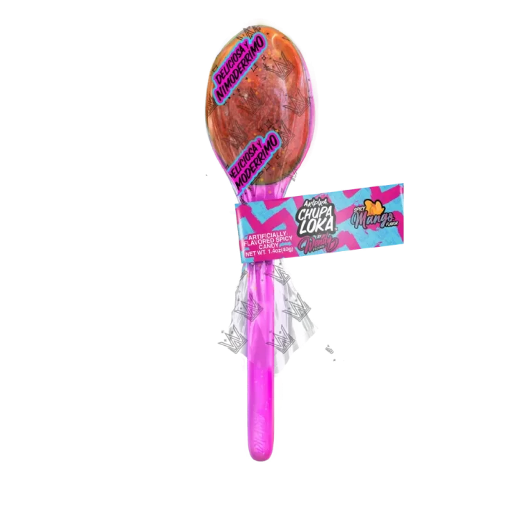 Chupaloka Wendy edition - Spicy mango pulp with an iconic pink spoon.