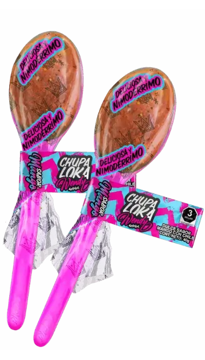 Imagen oficial del producto Chupaloka Wendy mango.